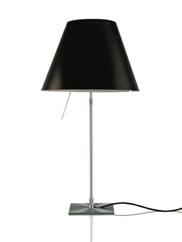 Luceplan – Costanza Bordslampa m/Dimmer Alu/Liquorice Black