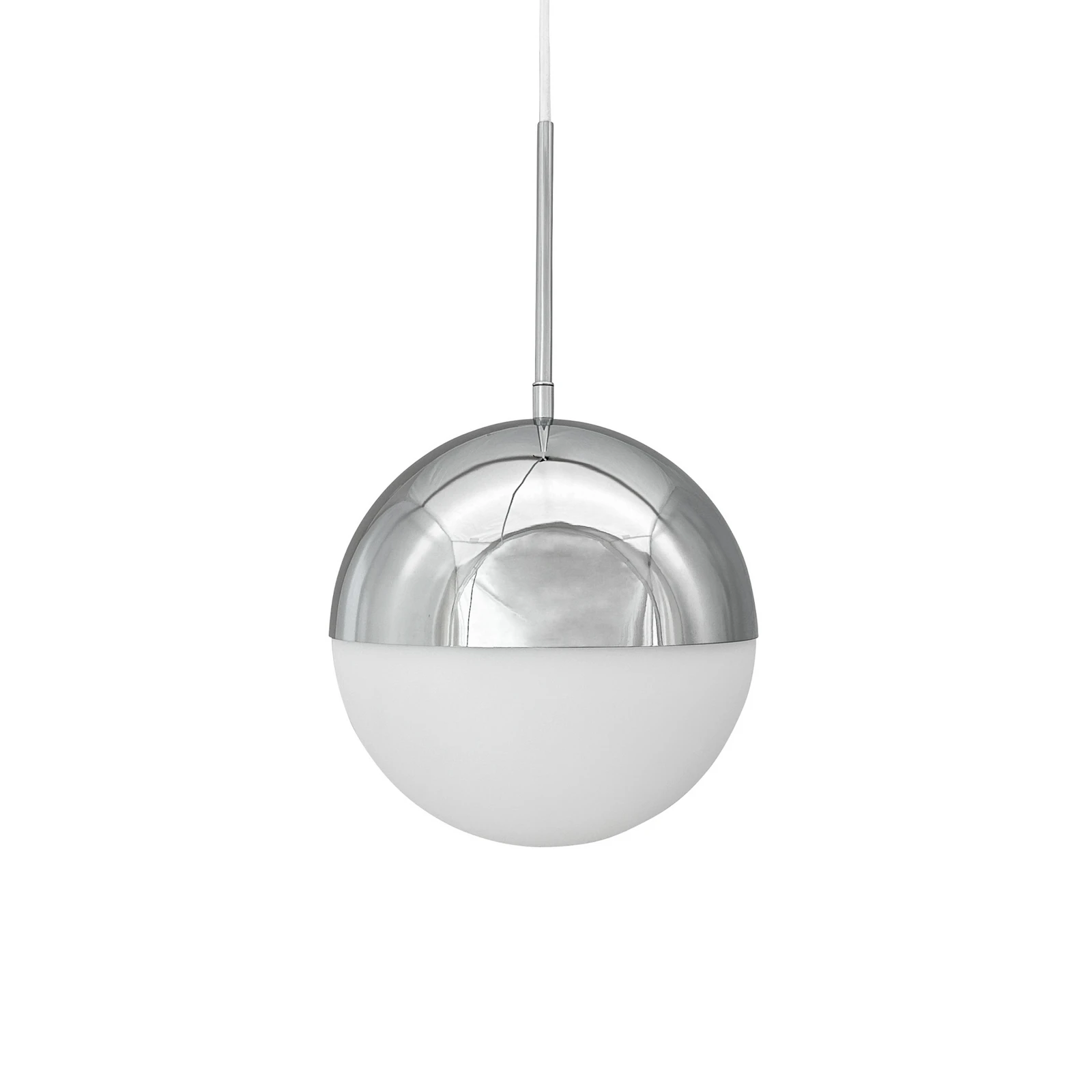 Dyberg Larsen pakabinamas šviestuvas Nova D25, opalas/chromas, metalas