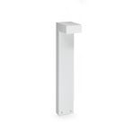 IDEAL LUX LED-väglampa Sirio, vit, höjd 60 cm, metall