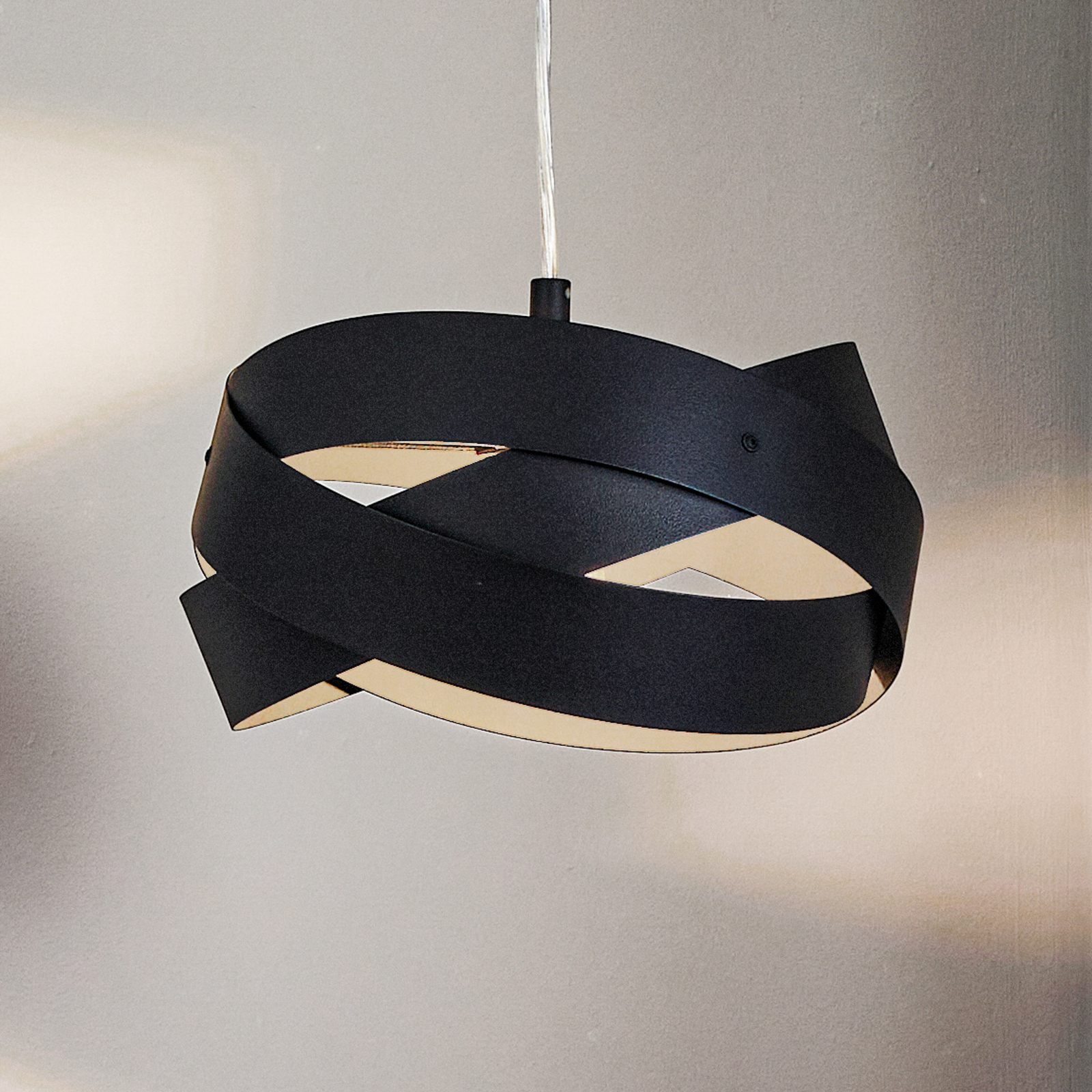 Lampa wisząca Tornado Ø 26 cm czarna
