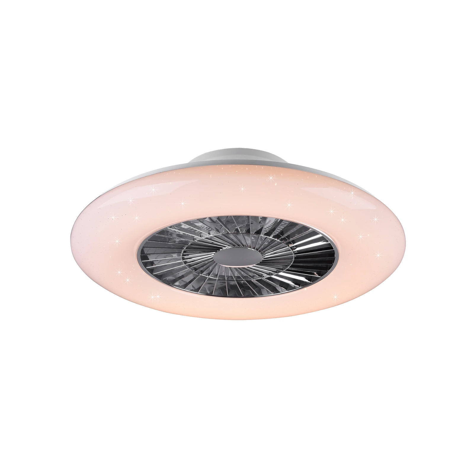 "Visby" LED lubinis ventiliatorius, Ø 60 cm, baltos spalvos