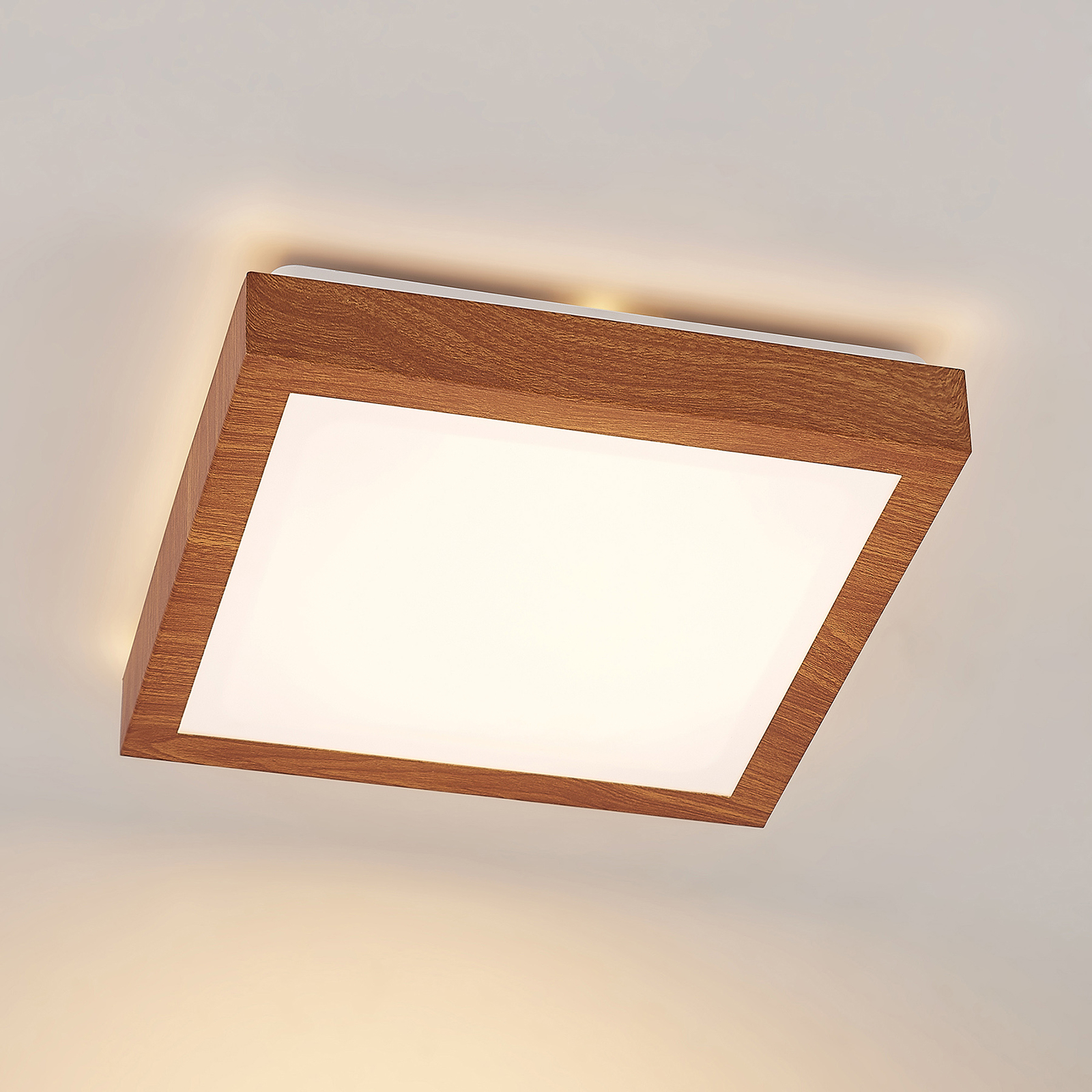 Lindby Vaino -LED-kattovalaisin, kulmikas, 27 cm