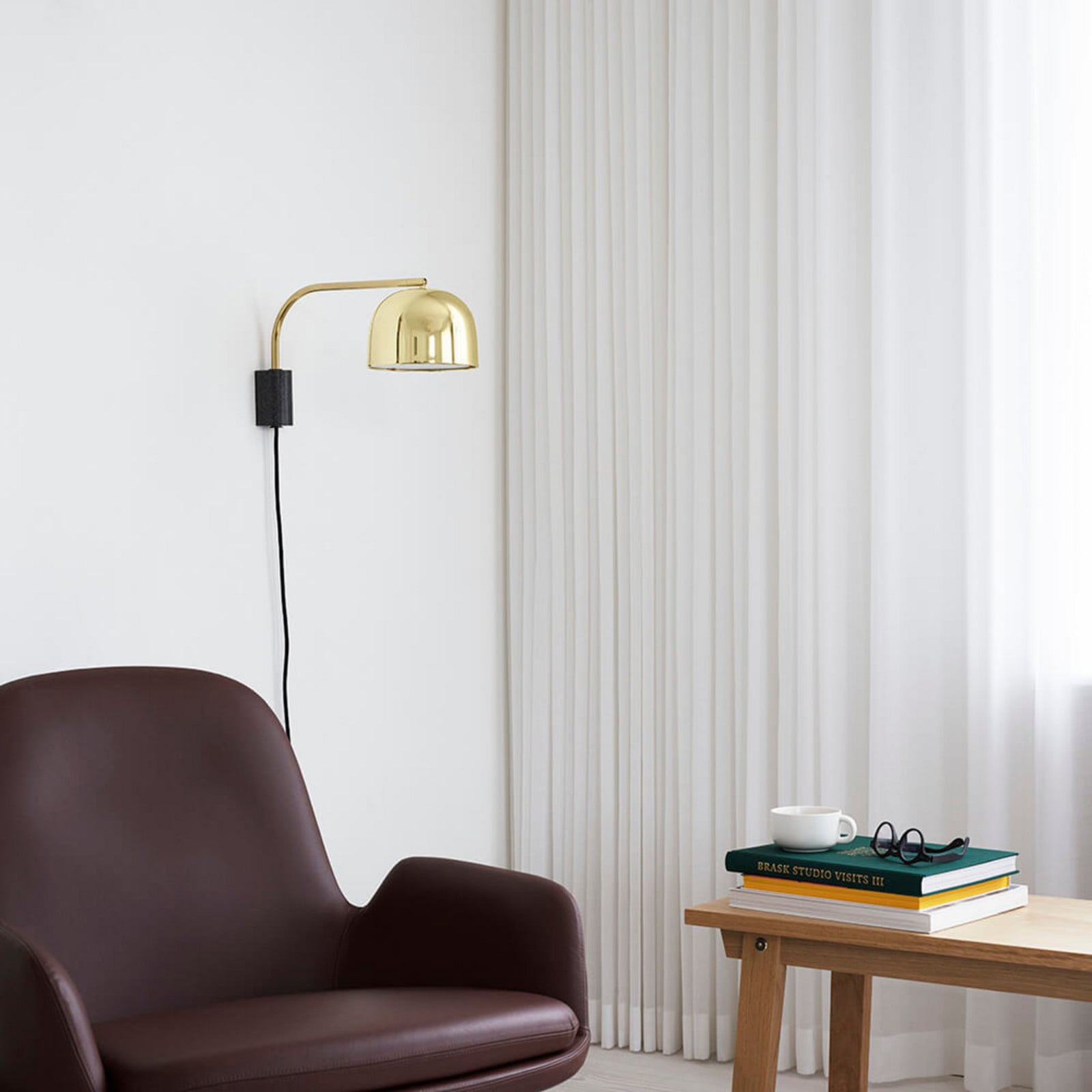 Grant Wandleuchte L43 Schwarz Normann Copenhagen - Wohnzimmer - Metall