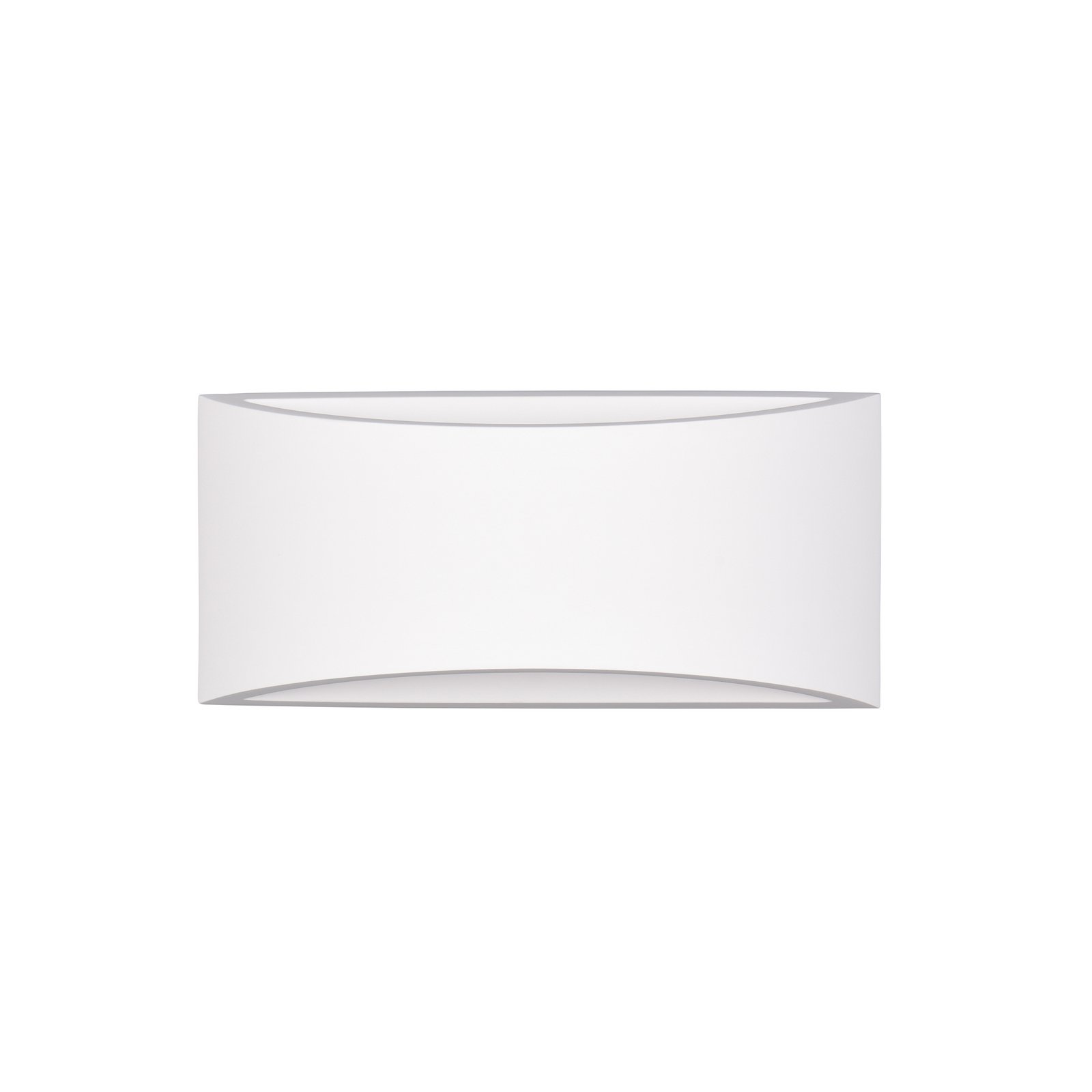 Candeeiro de parede Wacadia, branco, largura 30 cm, gesso