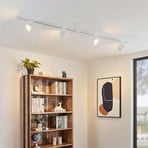 Lindby sliedes sistēma Linaro, Ø 9,5 cm, 4-daļīga, LED, balta