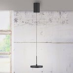 JUST LIGHT. LED-hengelampe Plata, svart, 1 lyskilde, 3.000 K