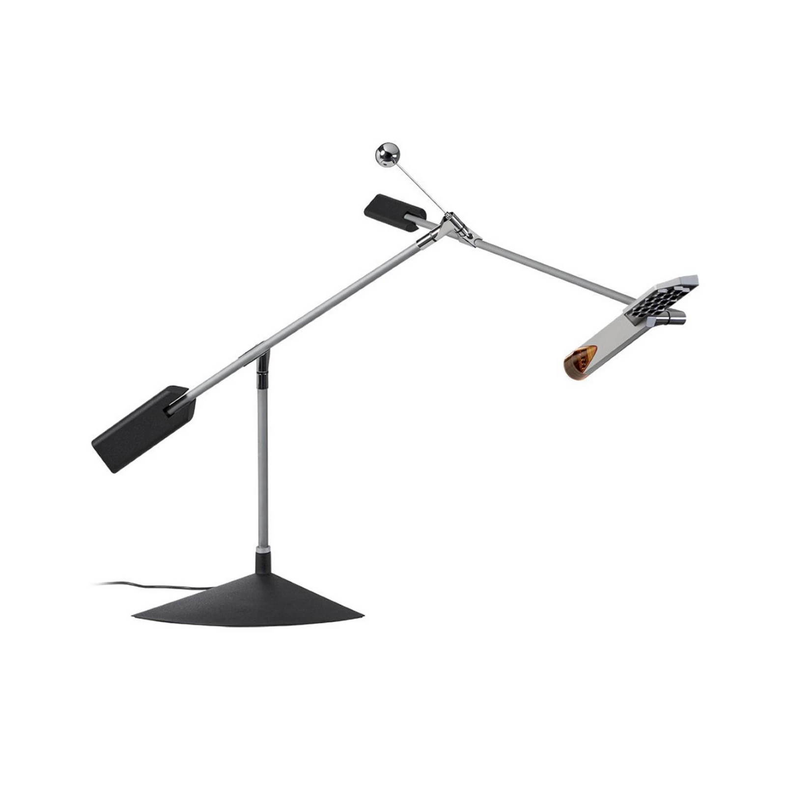 Stilnovo LED-bordslampa Halley, utskjutande längd 100 cm, grå