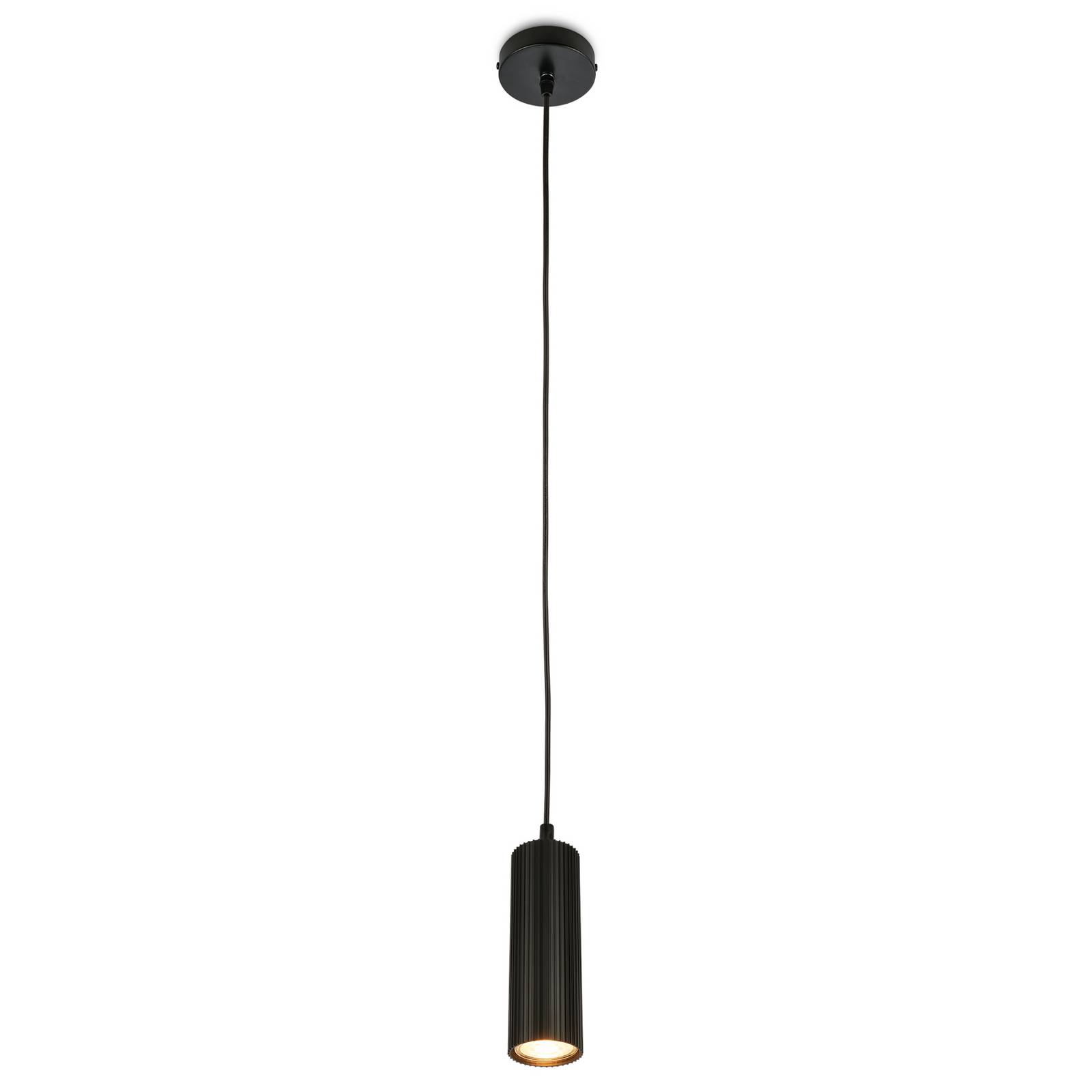 Hängeleuchte Ida, schwarz, 1-flammig, Ø 10 cm, GU10