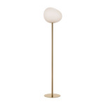 Foscarini Gregg media lámpara de pie, 151 cm, oro