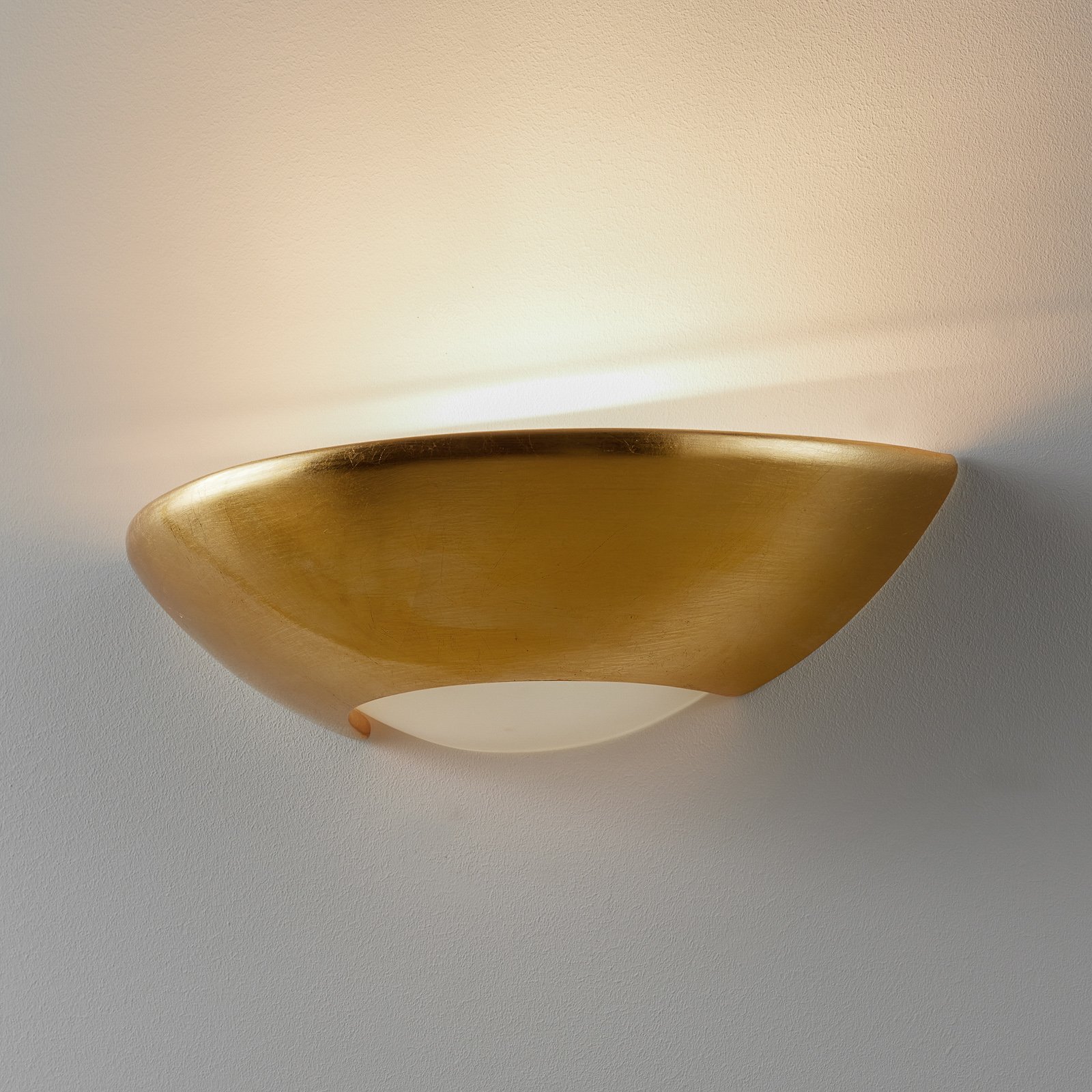 Egyszerű fali lámpa Matteo, arany