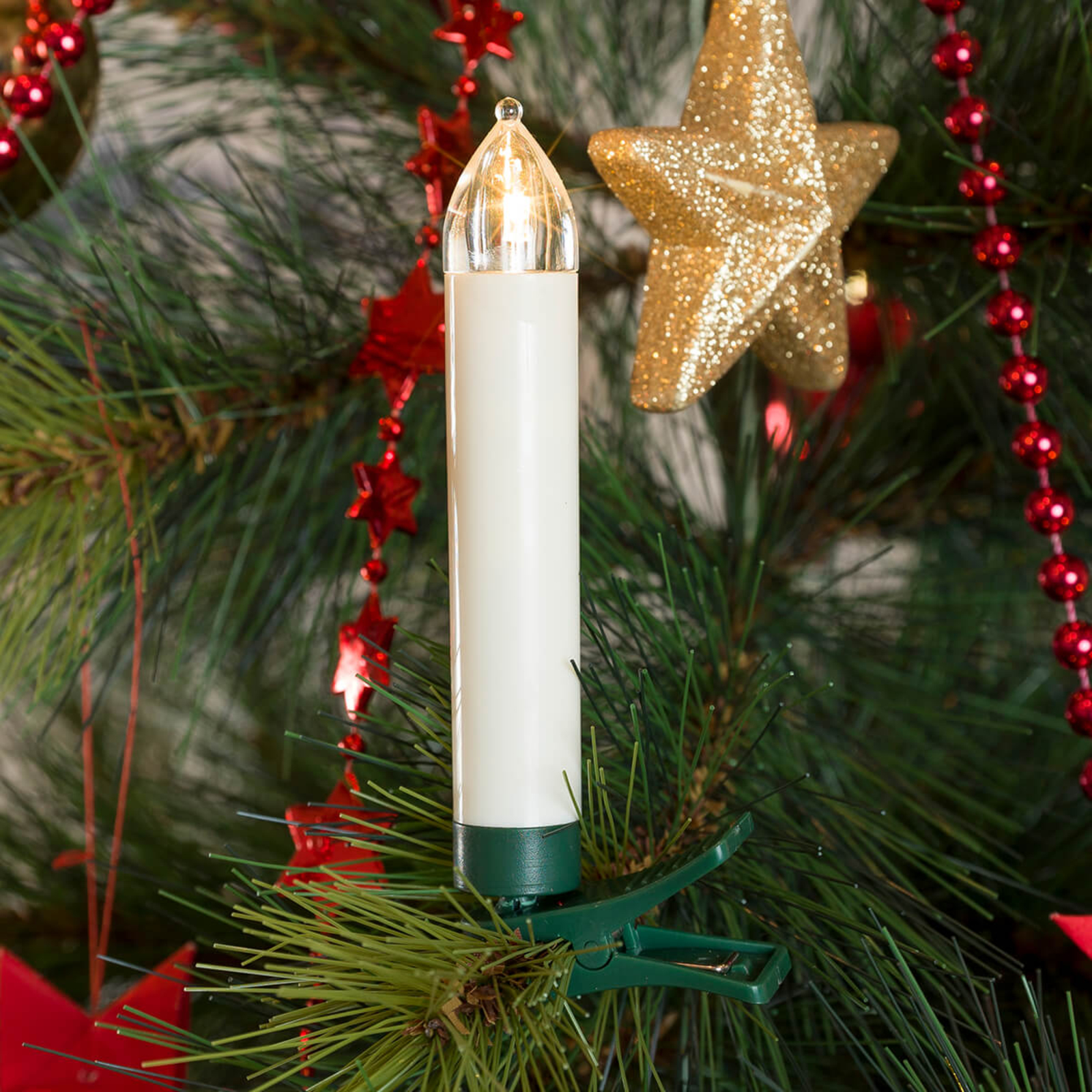 Konstmide CHRISTMAS Extension set wireless LED tree candles, of 5, plastic, H: 10.8 cm