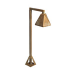 Lampioncino LED Silva Edge, 50 x 19 cm, ottone anticato
