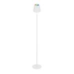 Coloris LED rechargeable floor lamp, white, RGB, dimmable, IP44, USB