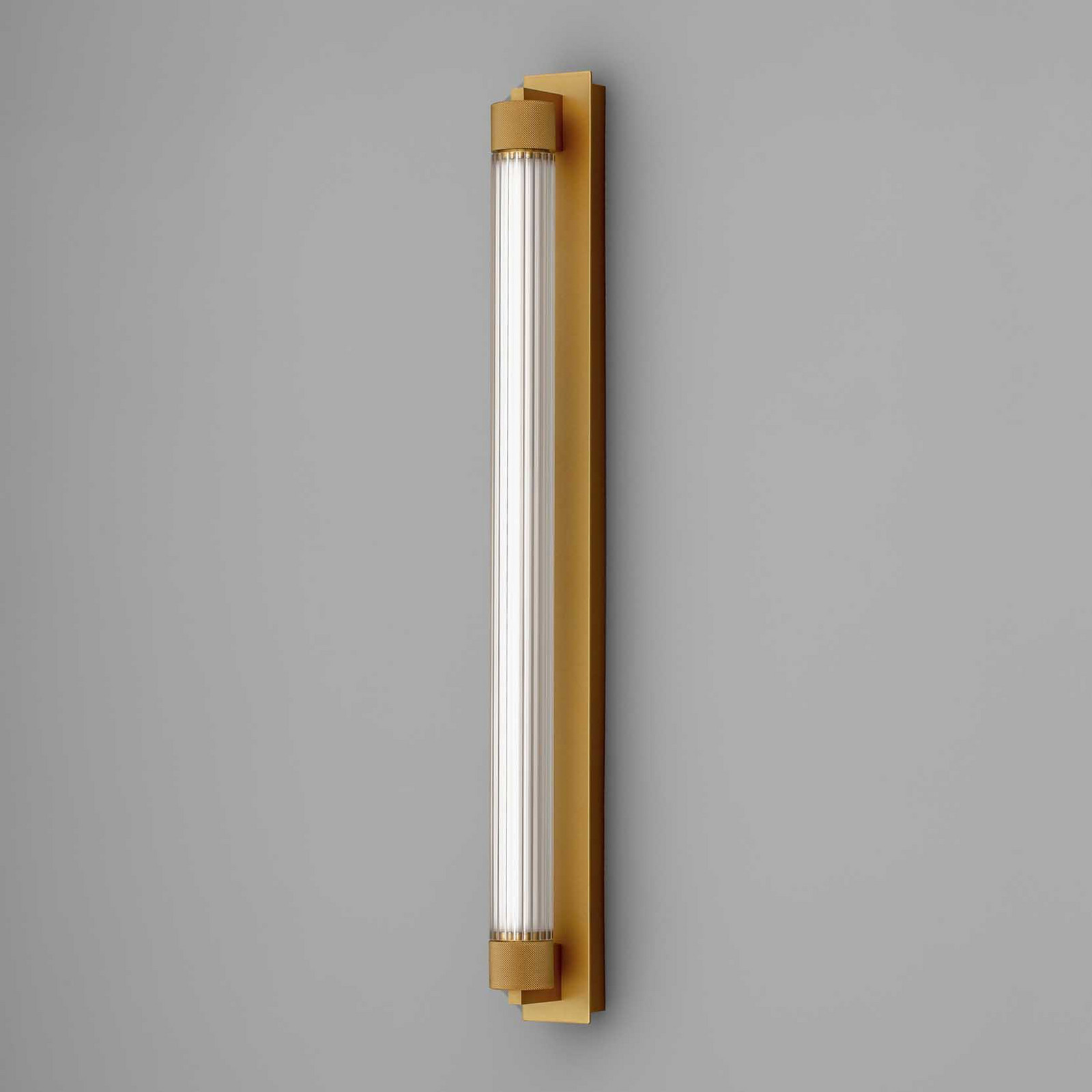 OLEV Aplică de perete CHARMER maro metal/sticlă 2.700 K IP44 - Baie