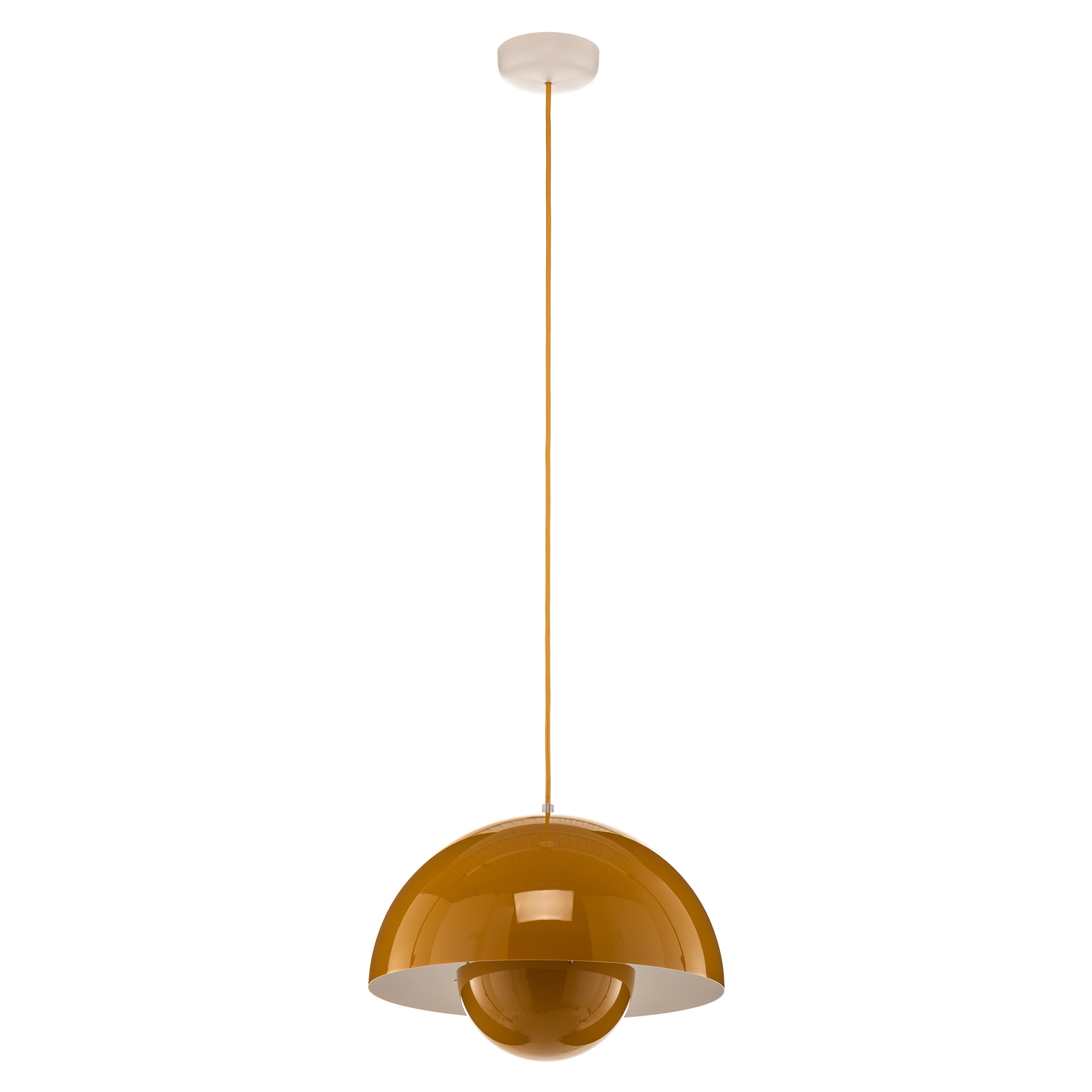 &Tradition hanglamp Bloempot VP7, Ø 37 cm, mosterdgeel