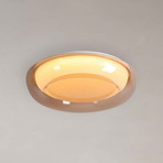 Plafón LED Jude Flush, ámbar, Ø 40 cm, CCT