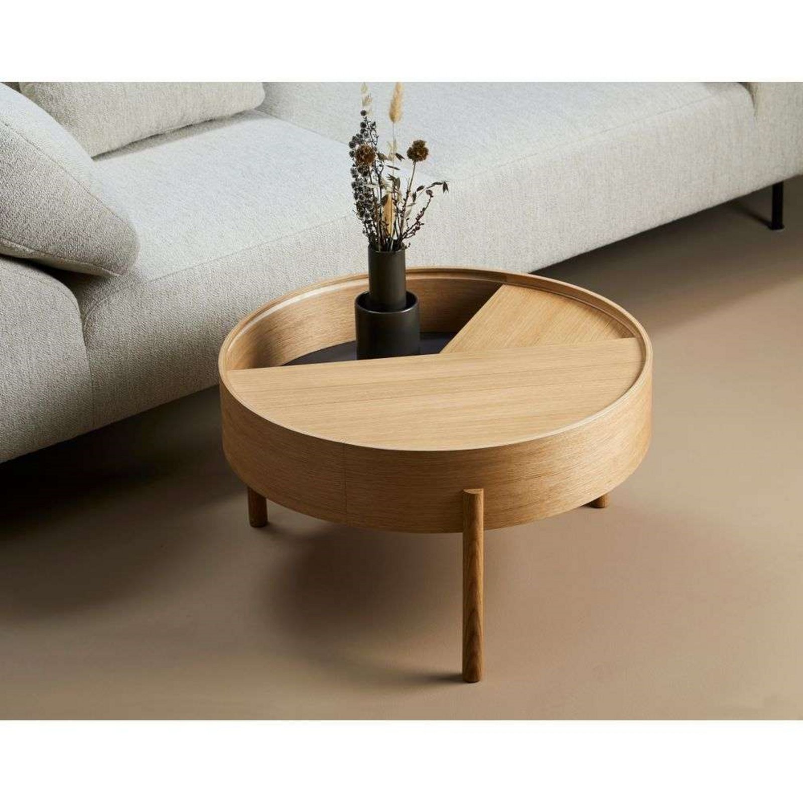 Arc Coffee Table Ø66 Oiled Oak - Woud