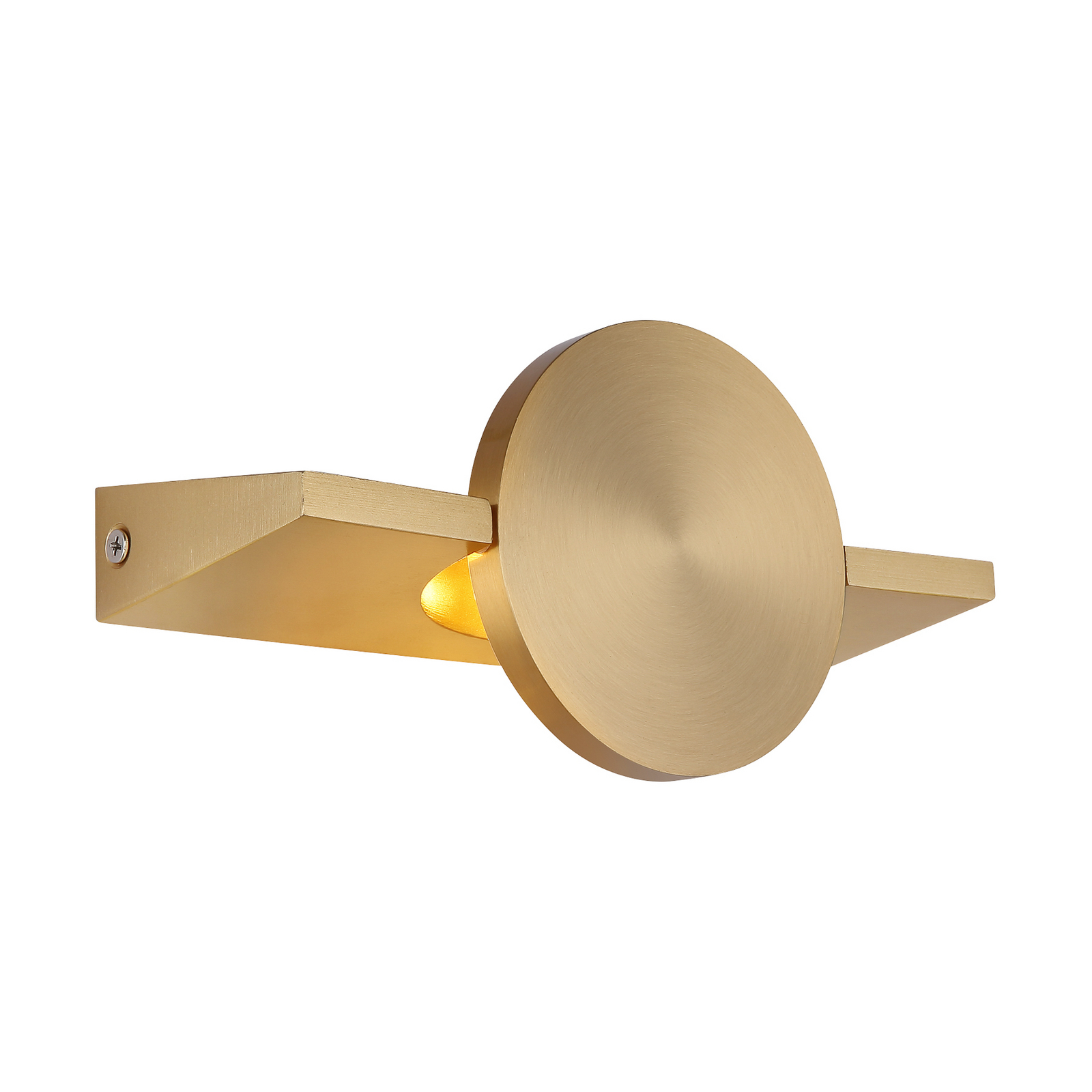 LED wandlamp Jasper, hoogte 20 cm, mat messing, metaal