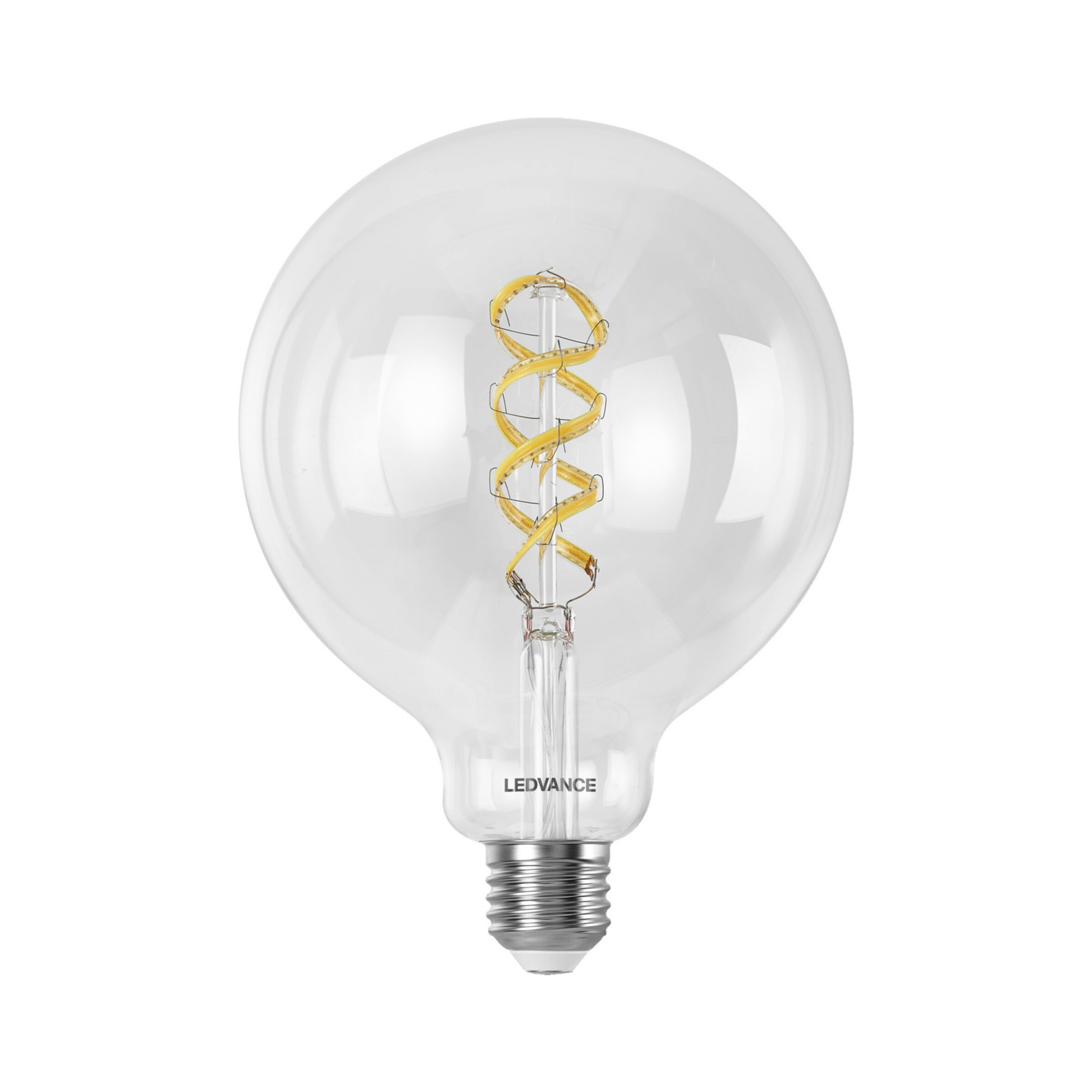 LEDVANCE SMART+ WiFi E27 4.8W transparente G125 RGB CCT