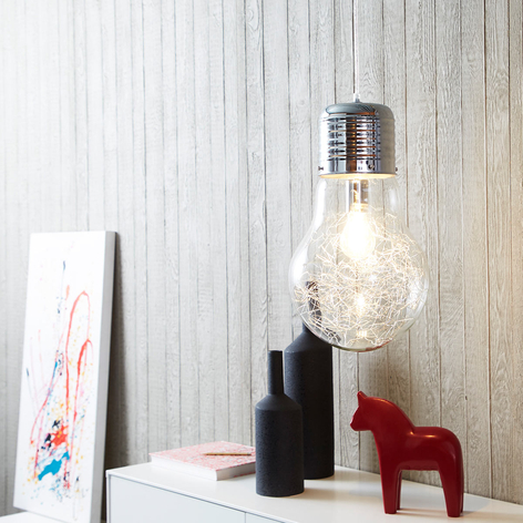 Lampada a sospensione in vetro Bulb