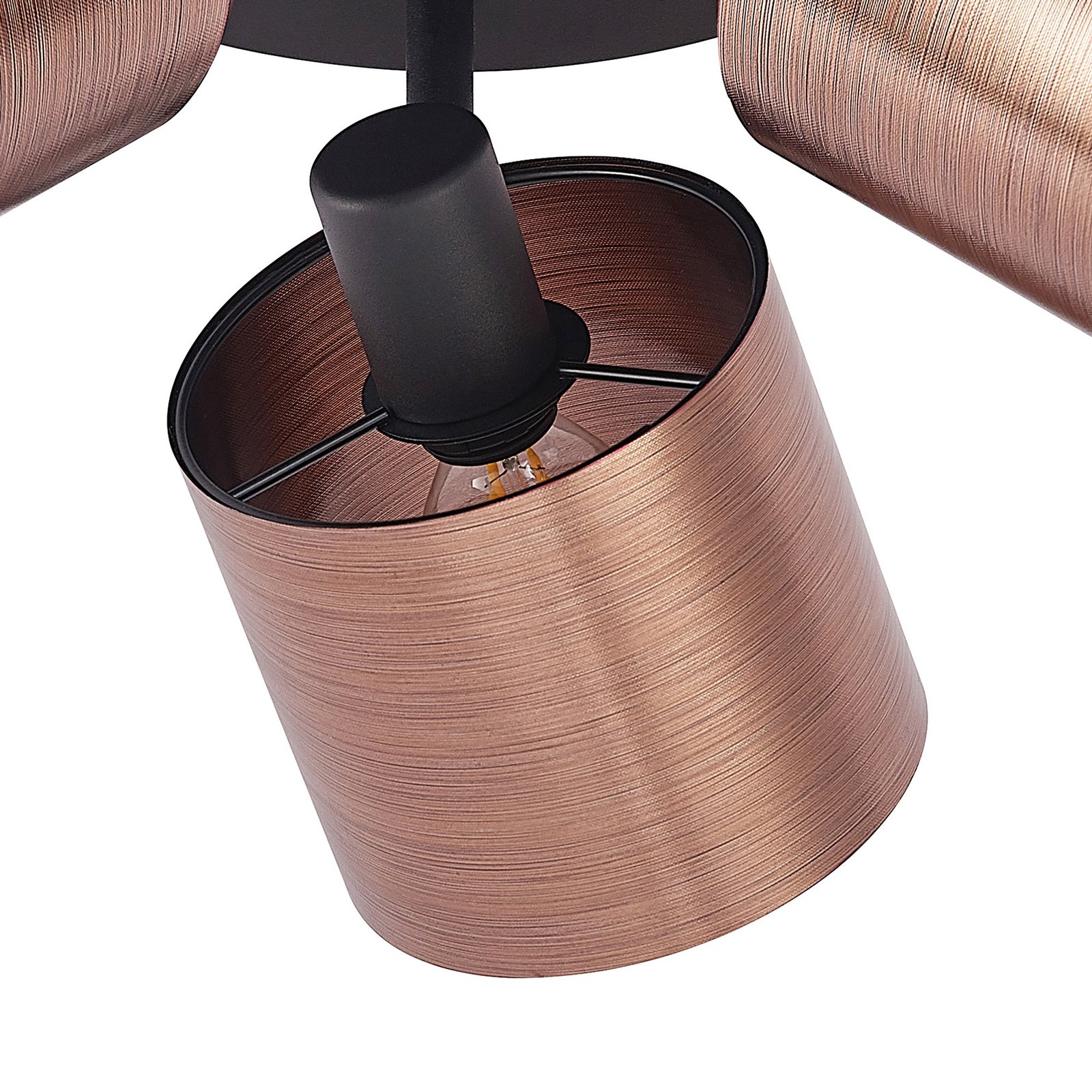 Joudy 3 Round Deckenleuchte Bronze/Black - Lindby