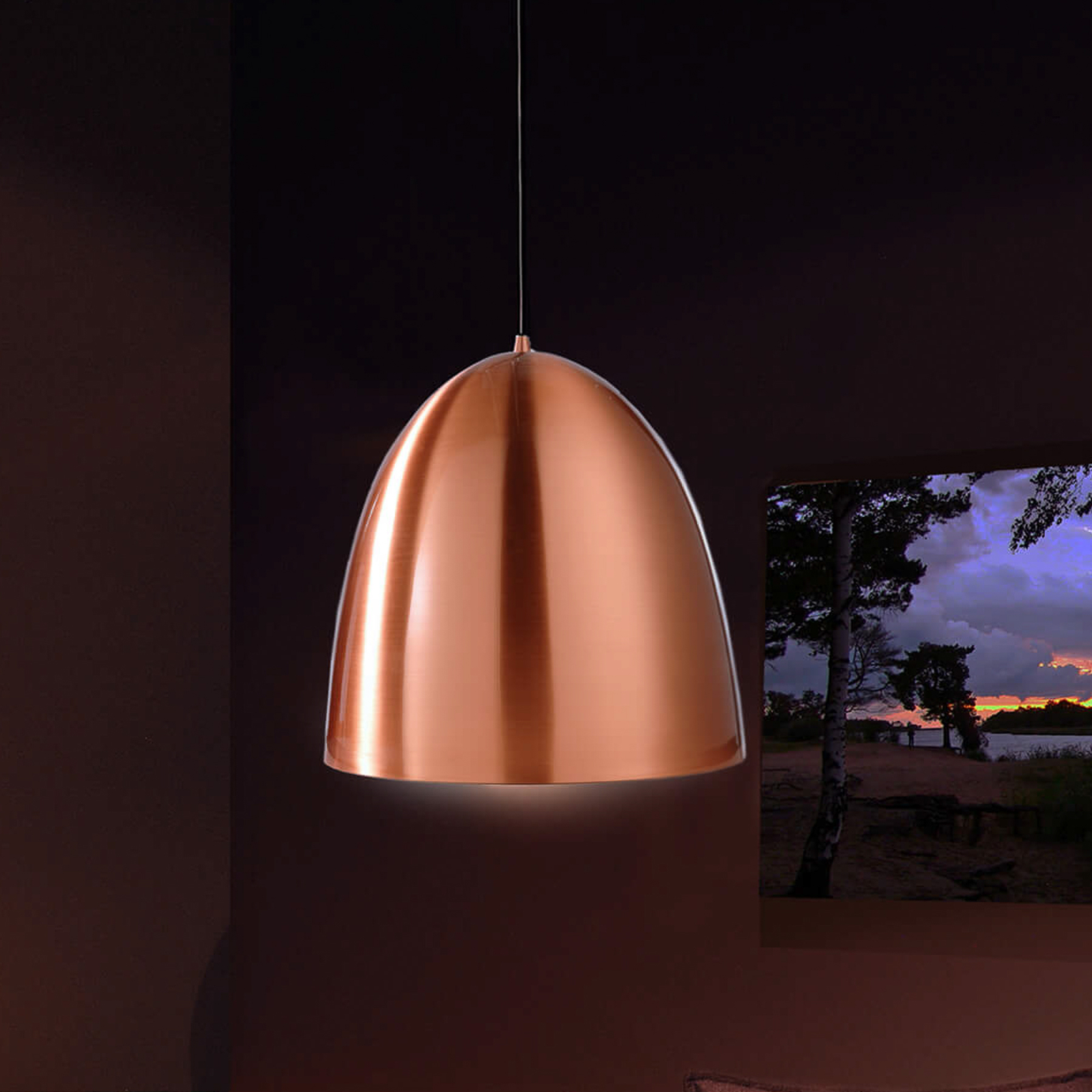 Suspension Bell demiovale Luminaire.fr