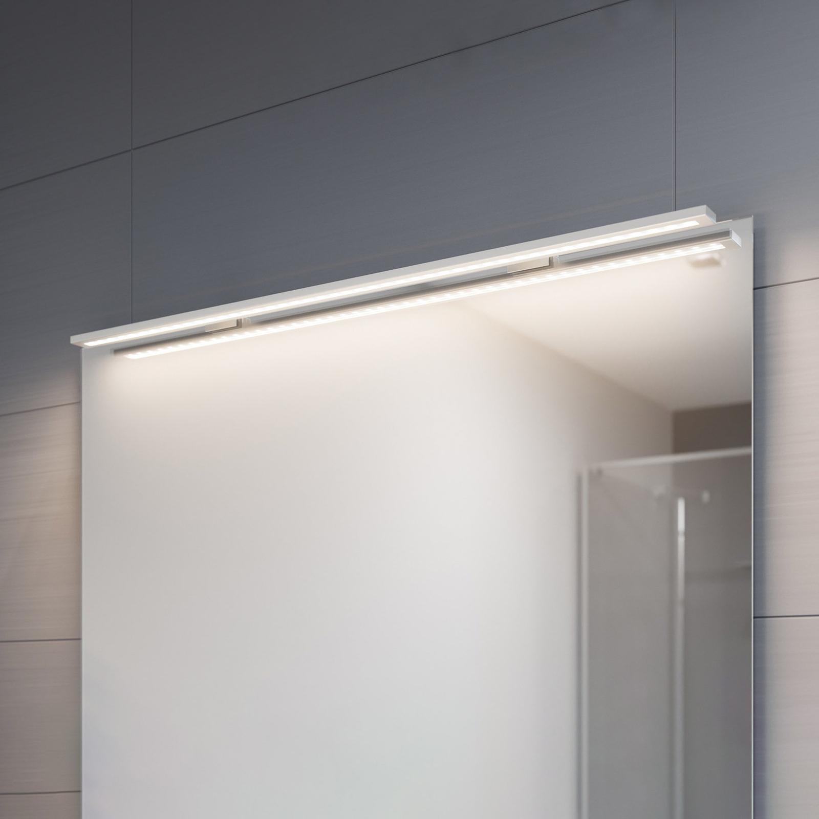 Espelho LED-spejllampe, 80 cm alu 3.000 K