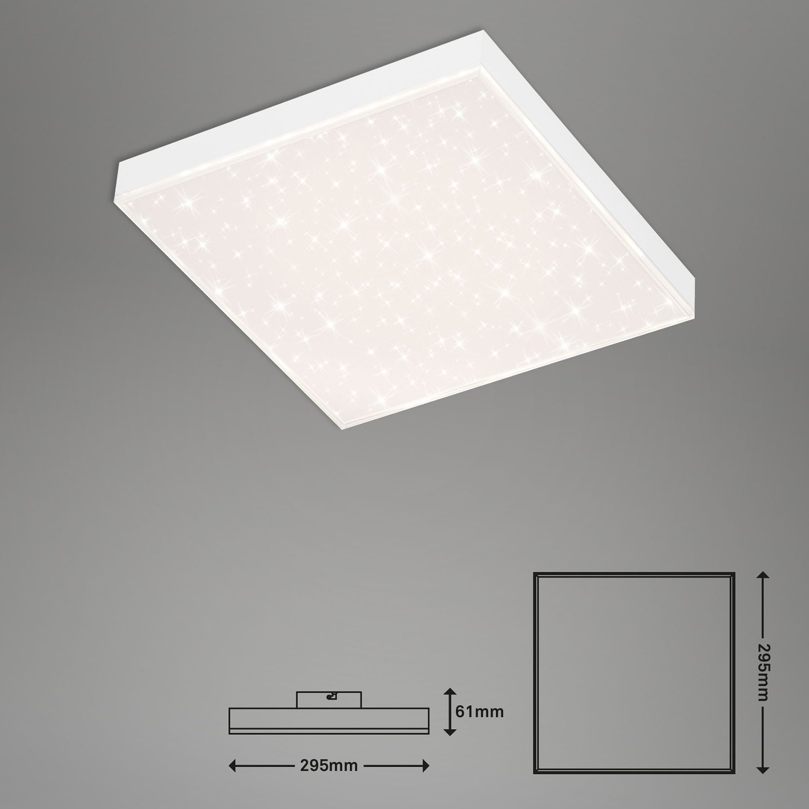Hviezdne nebo LED Frameless CCT, 30 x 30 cm