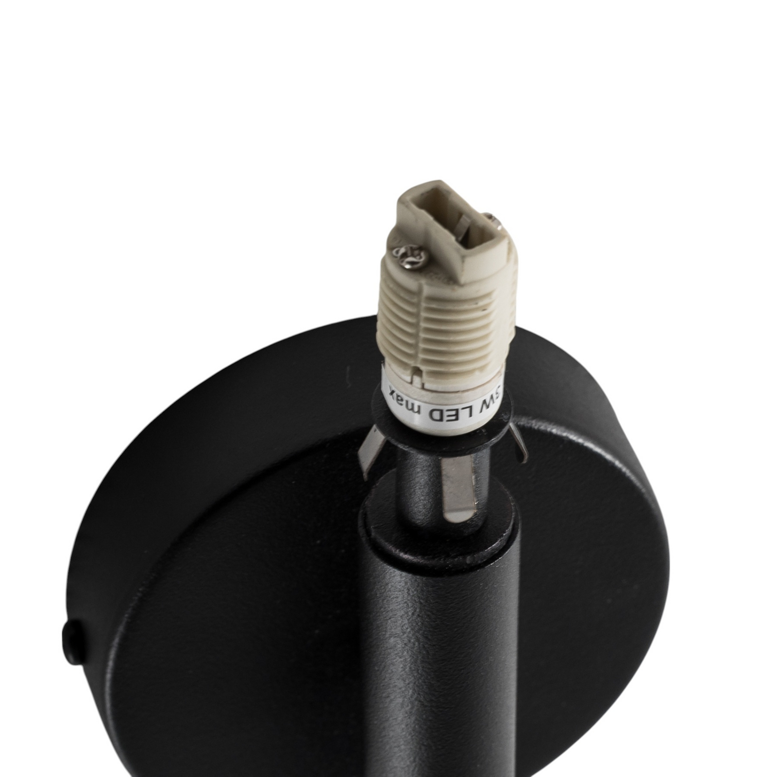 Aplică de perete Sopel Lux, 2 becuri, negru/argintiu, înălțime 38 cm