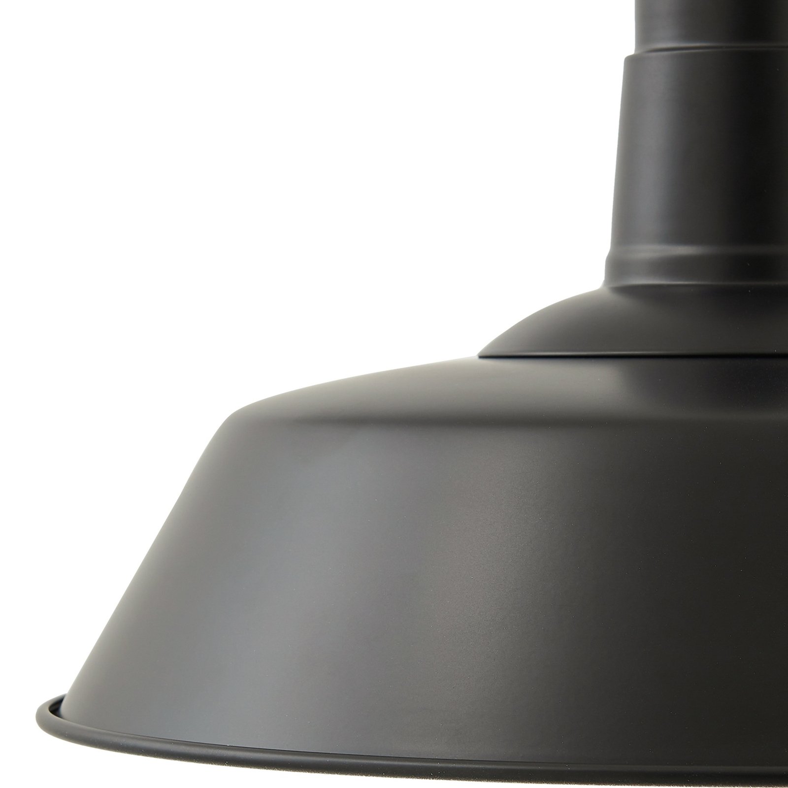 Lindby Laylan pendant light, black/white, Ø 36 cm, metal