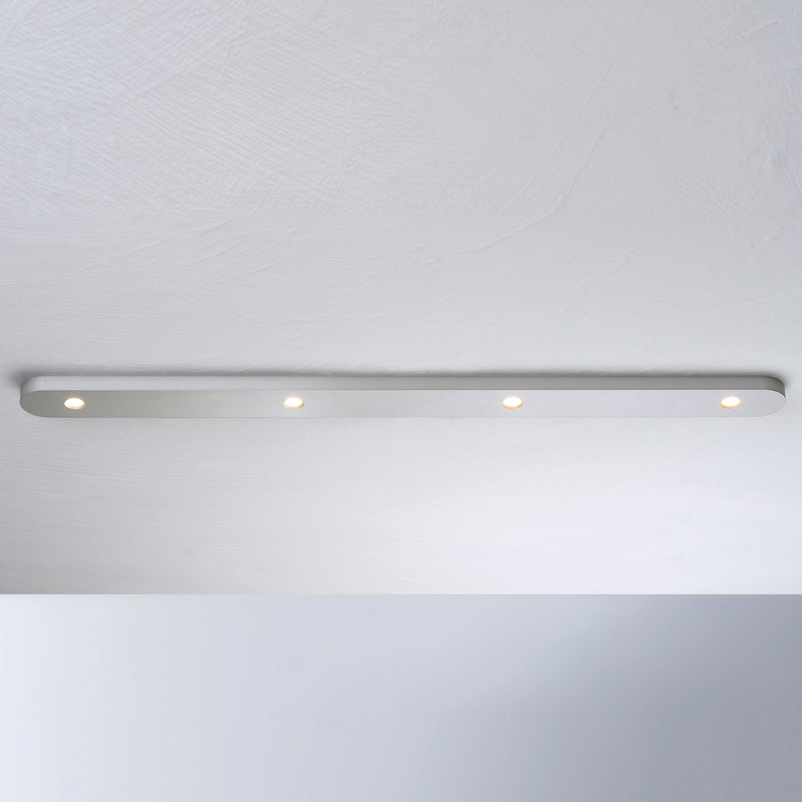 Bopp Close plafonieră LED 4 becuri aluminiu - Camera de zi / sufragerie - modern - aluminiu anodizat - Metal
