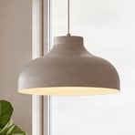 Hängeleuchte Basca, beige, Metall, Ø 40 cm, E27