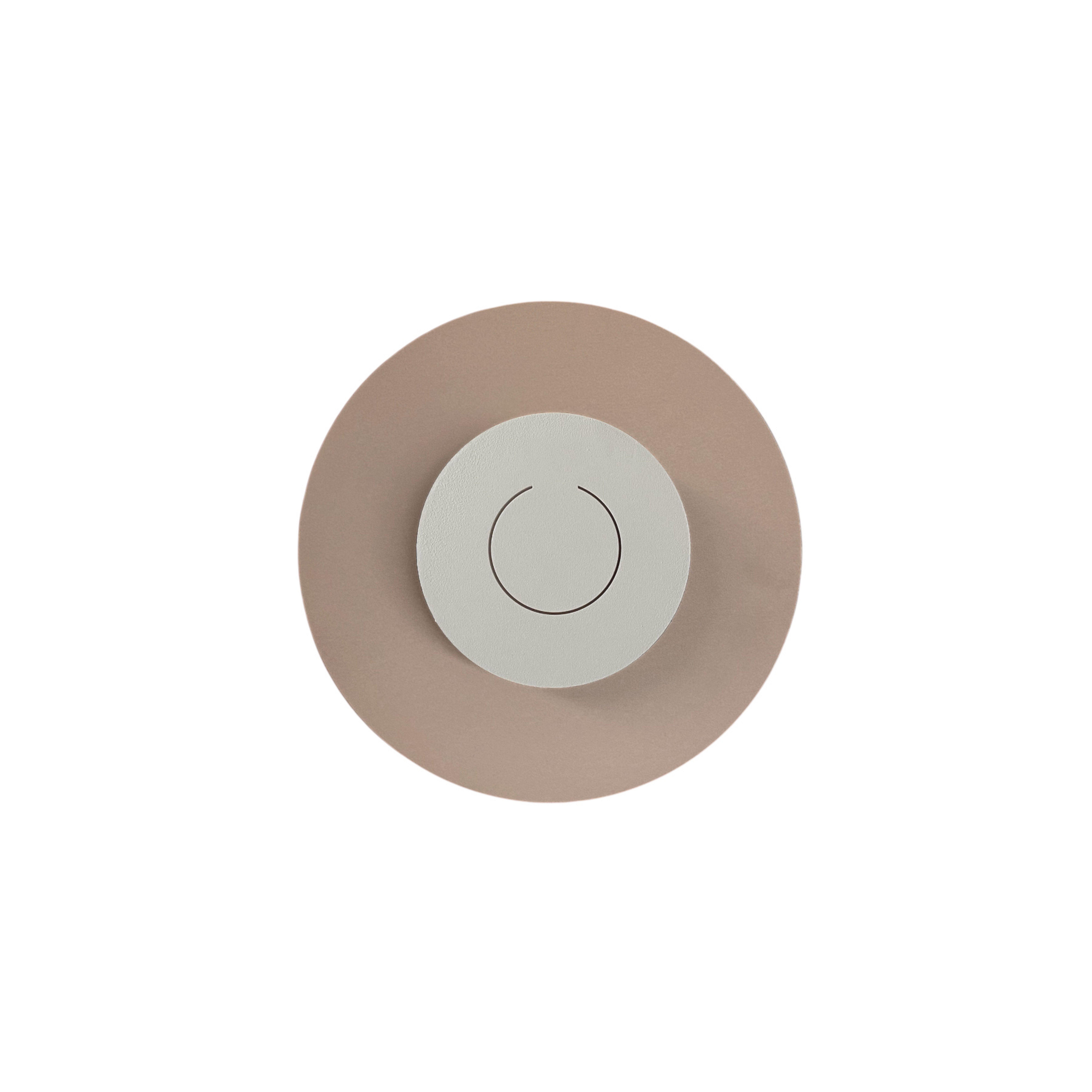 Applique murale LED Knikerboker DoppioZero, rose/blanc, Ø 30 cm