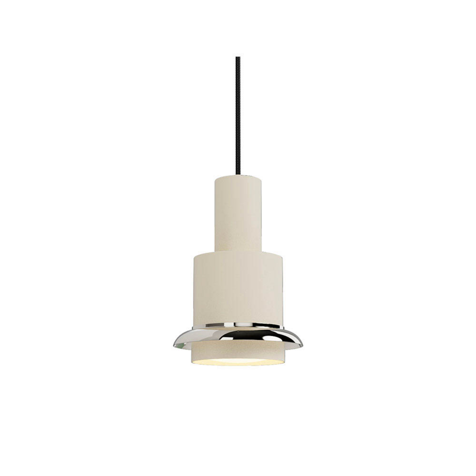 Chaumont Pendelleuchte Ø15xH22 White/Nickel - DCW
