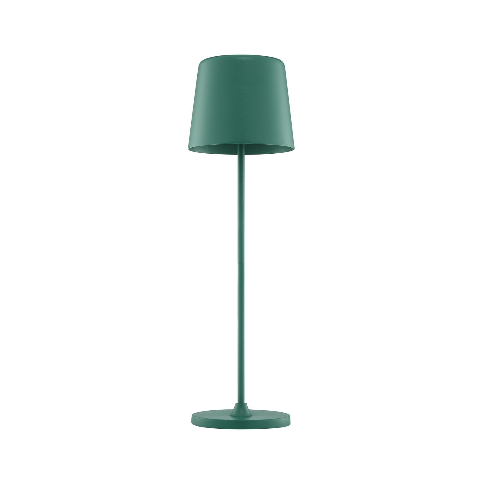 Lampe à poser LED rechargeable Kaami, verte, hauteur 37 cm, IP44, à intensité Lampe à poser LED rechargeable Kaami, verte, hauteur 37 cm, IP44, à intensité