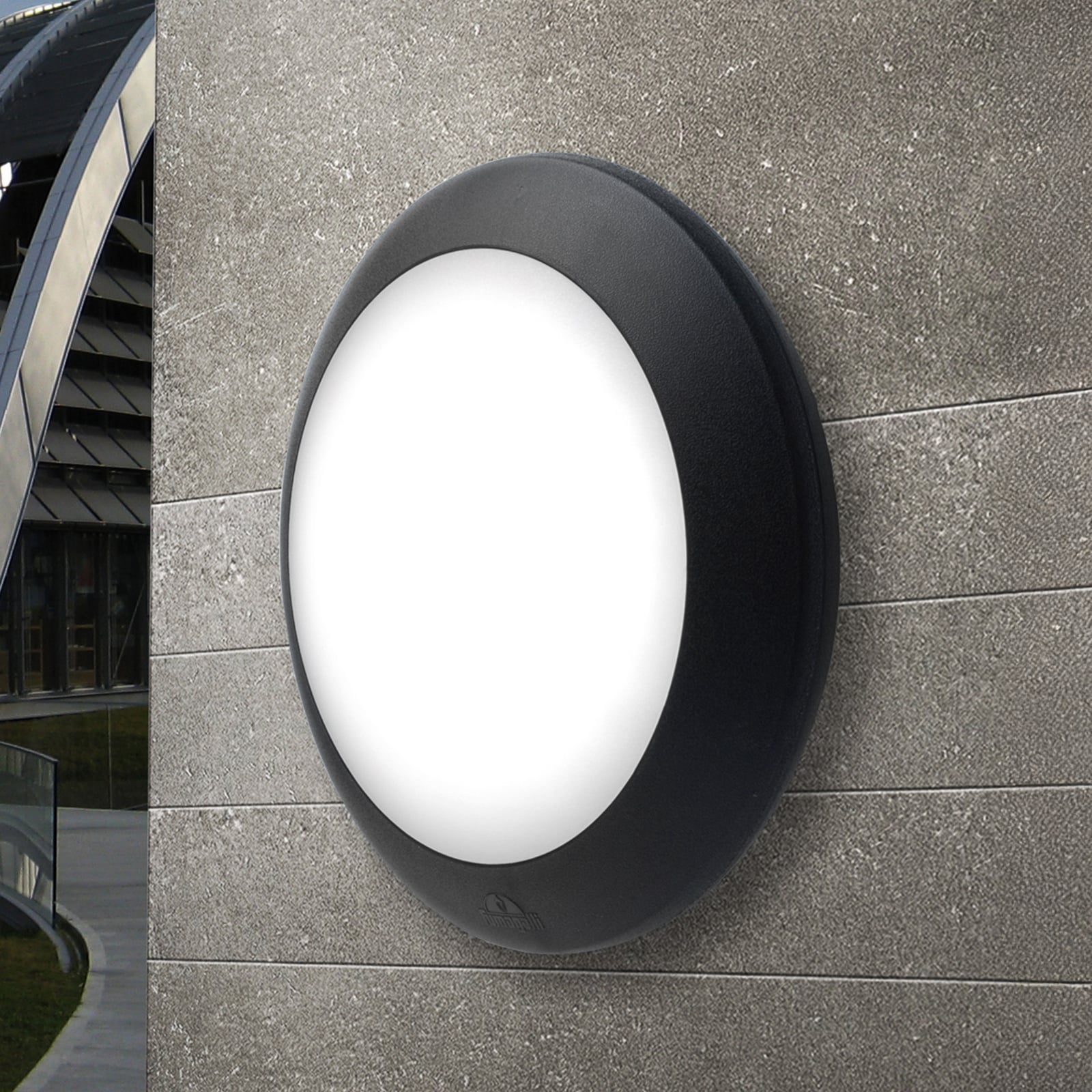 Außenwandlampe Berta schwarz, Resin/PMMA GX53 LED 2700/4000K Außenwandlampe Berta schwarz, Resin/PMMA GX53 LED 2700/4000K