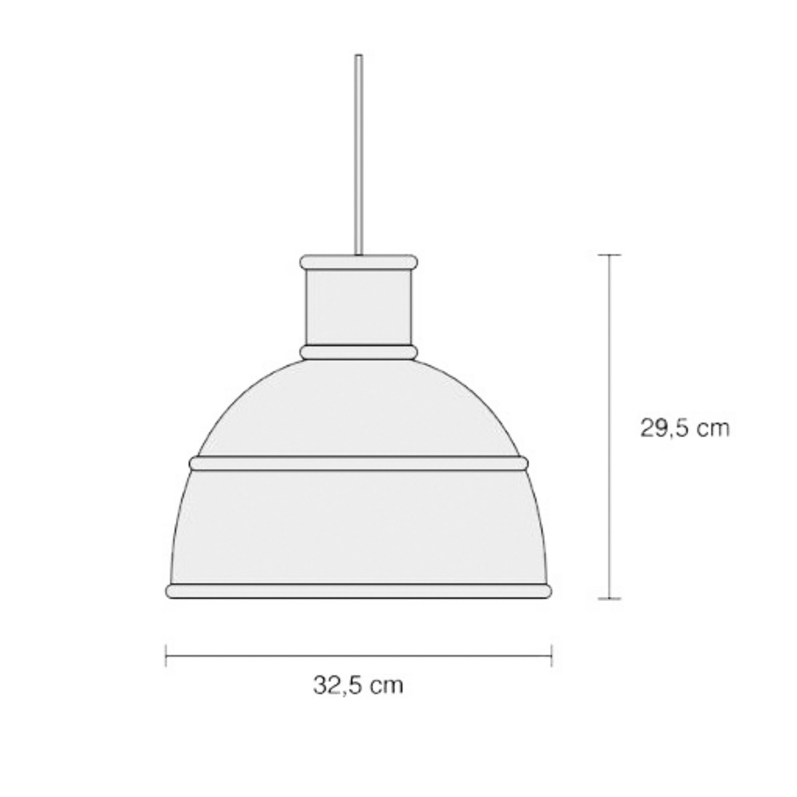 Unfold Lámpara Colgante Terracota - Muuto