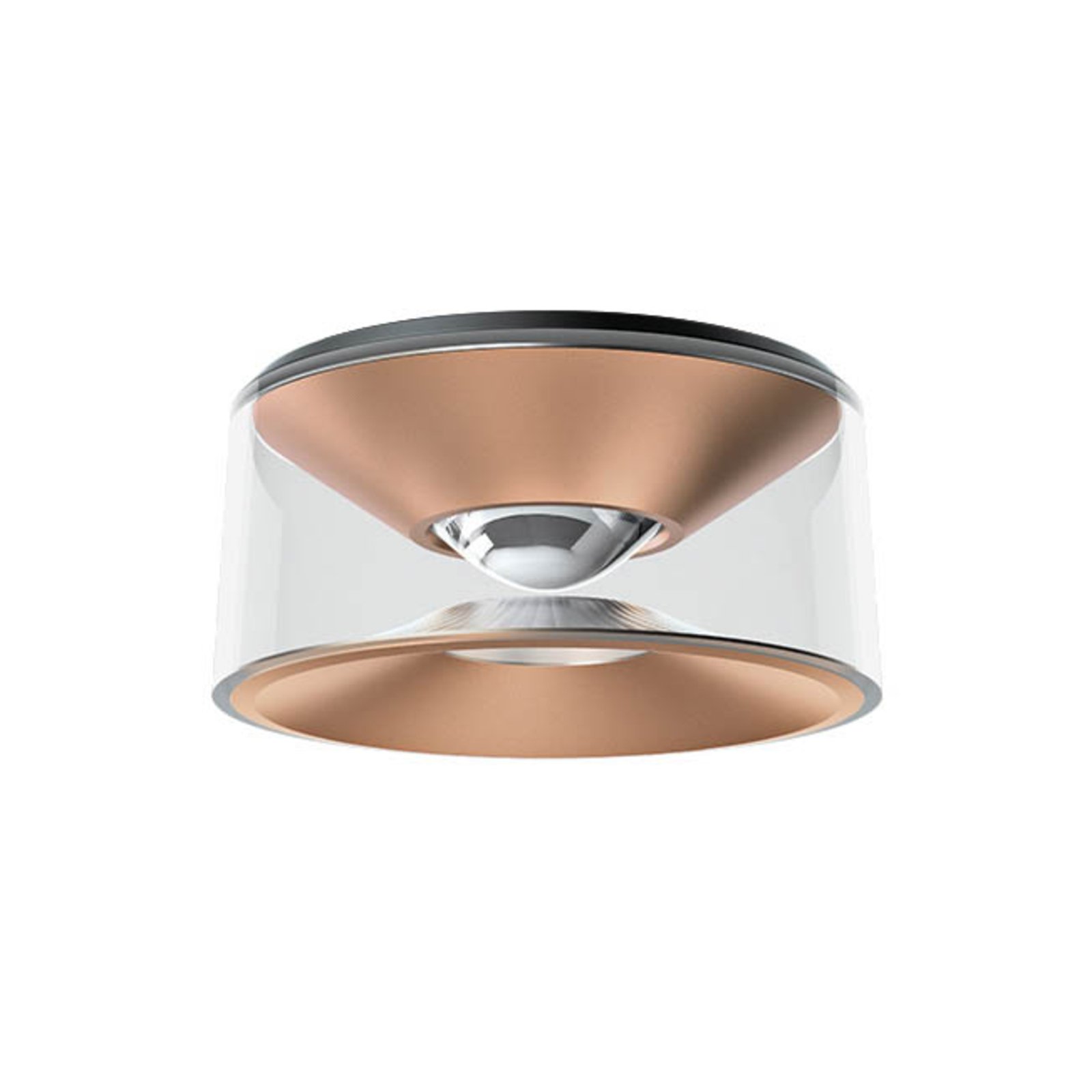 Ribag Vior LED ceiling light 230V rose gold