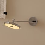 UMAGE LED wall light Asteria LONG HW, polished steel, 45 cm