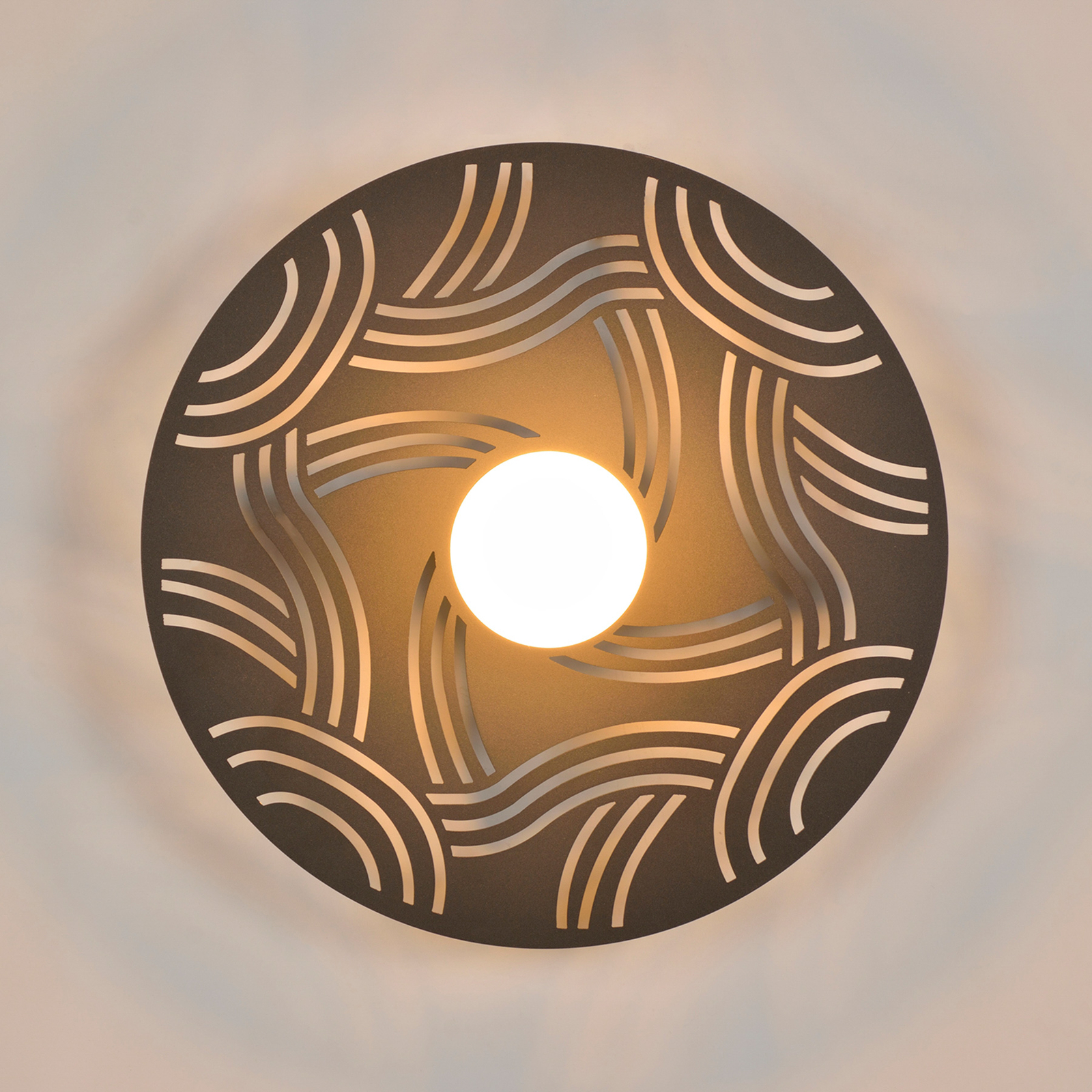 Ariane Wandleuchte, Ø 40 cm schwarz - MARKET SET