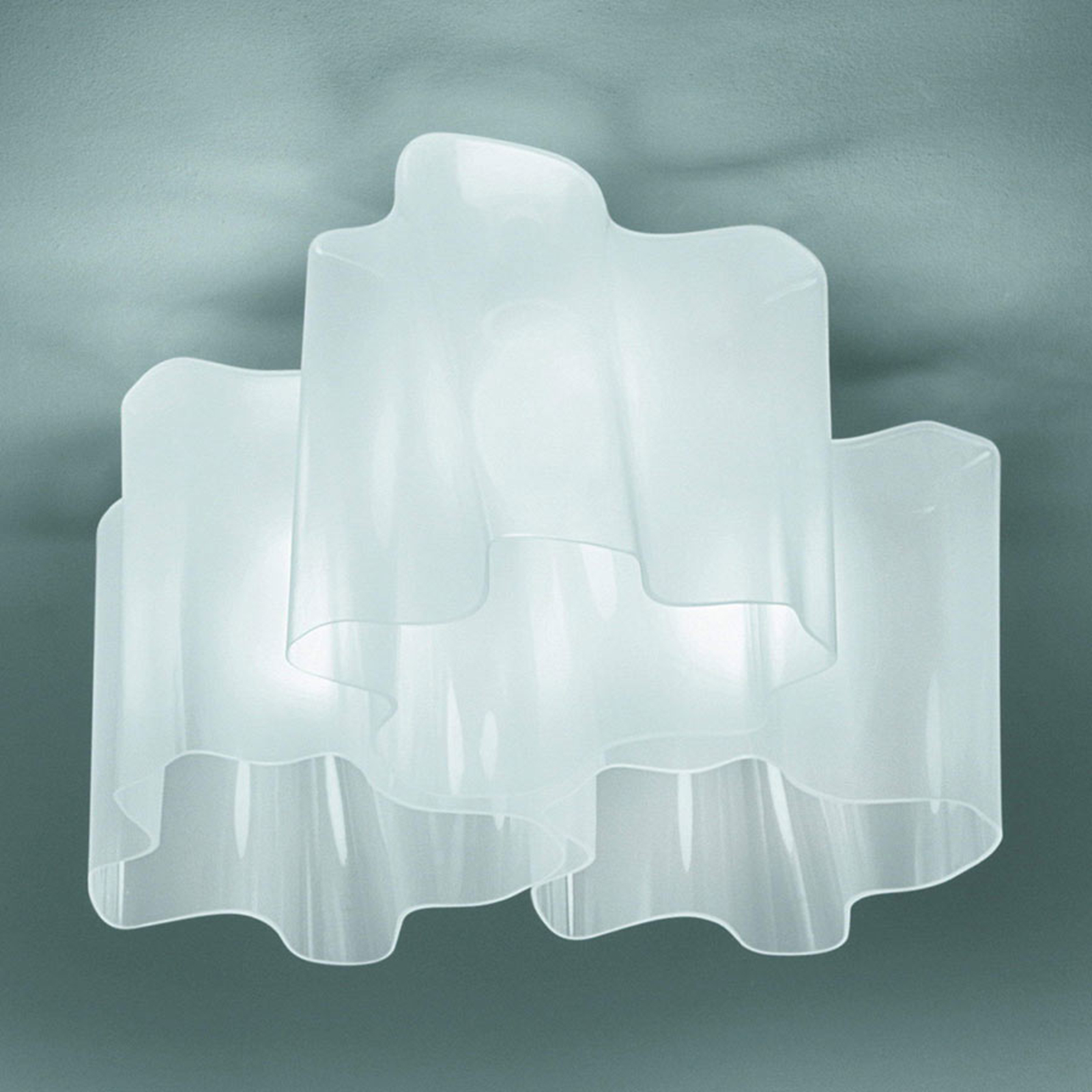 Artemide Logico Deckenlampe 3fl 120° 66x66 cm weiß