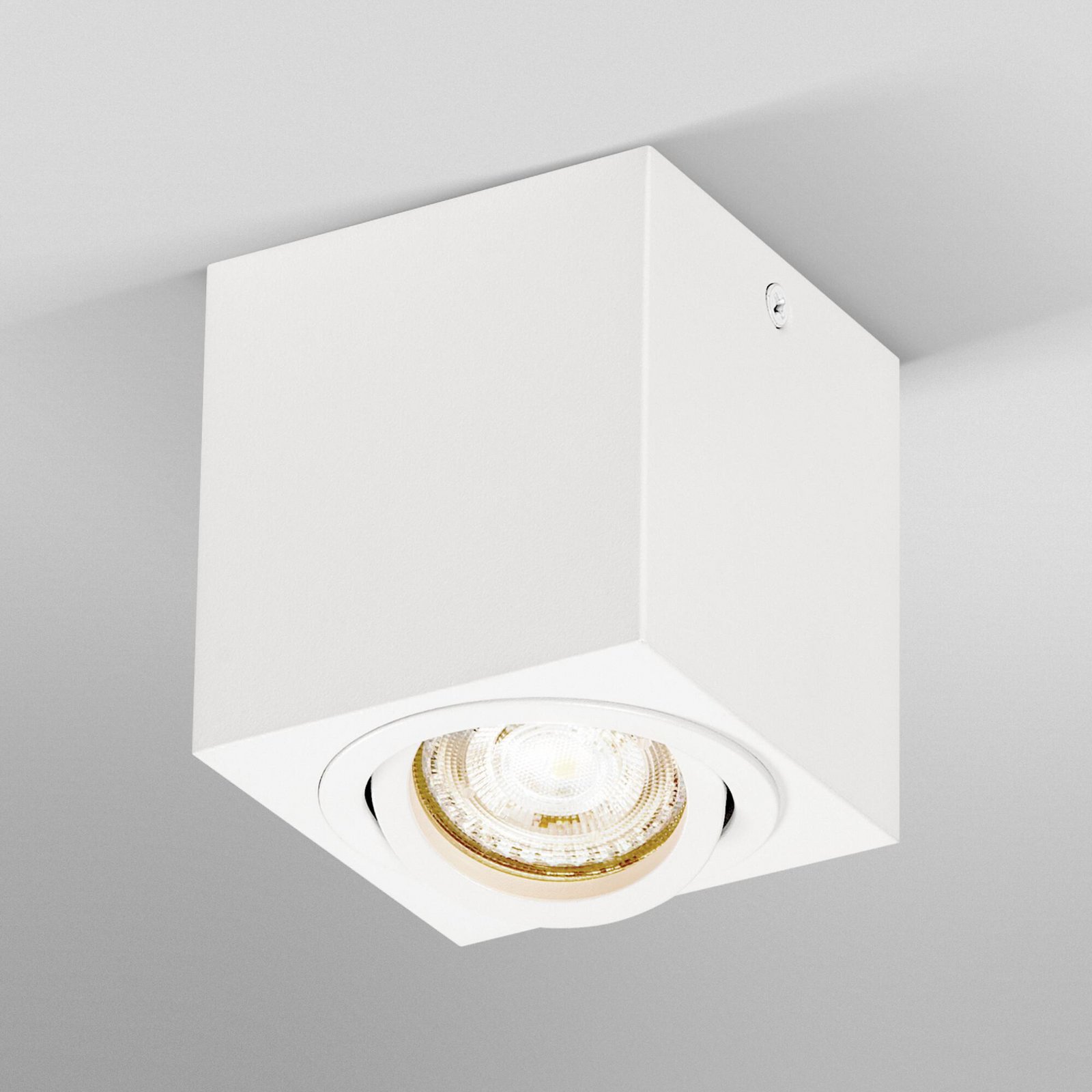 Reflektor sufitowy OSRAM SQUARE, biały, 8 x 8 cm, metal, GU10