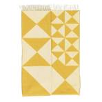 Mirror Throw Wool 130x198 Yellow - Verpan