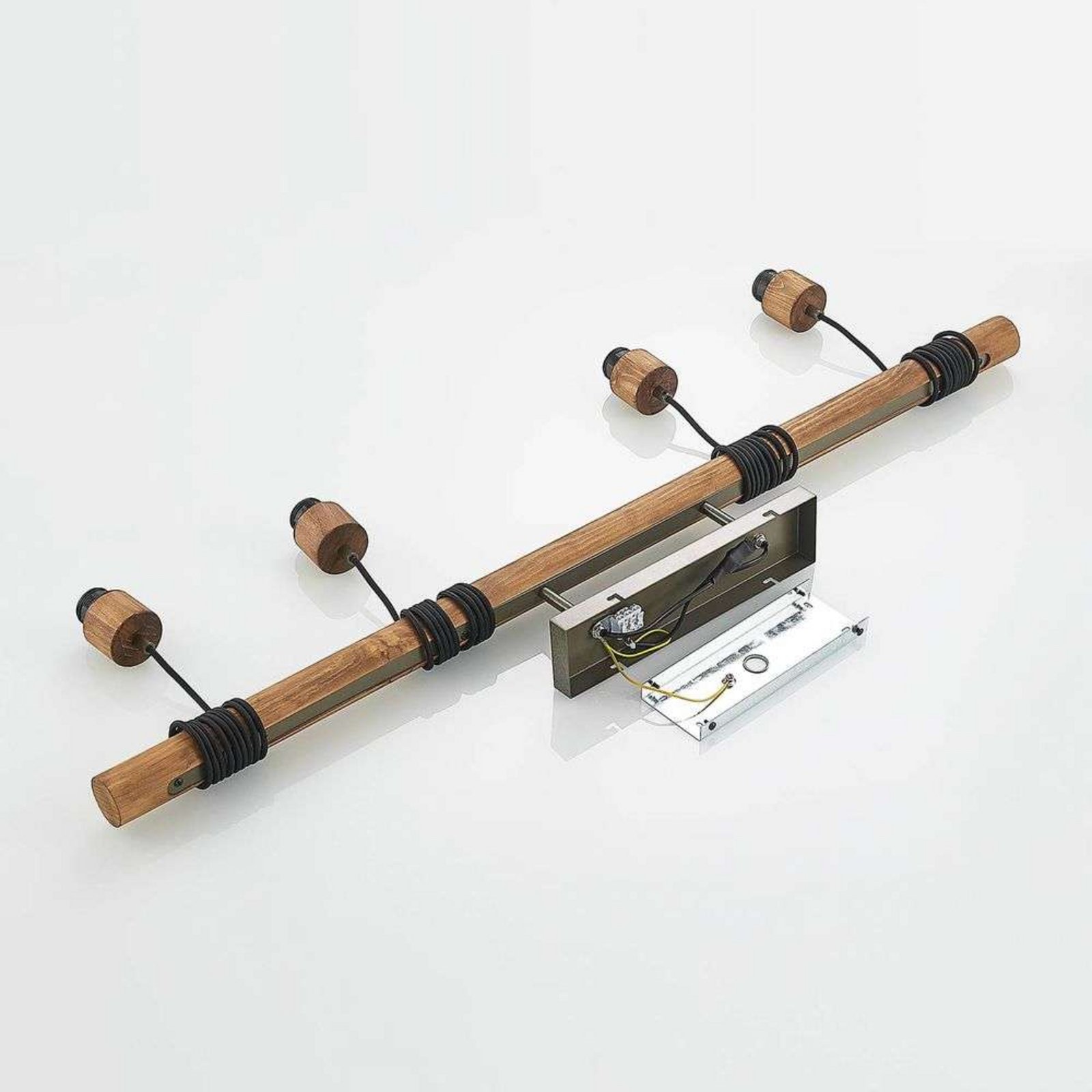 Durbis 4 Riippuvalaisin Dark Grey/Wood - Lindby