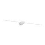 Ideal Lux LED-væglampe Theo hvid, bredde 115 cm aluminium