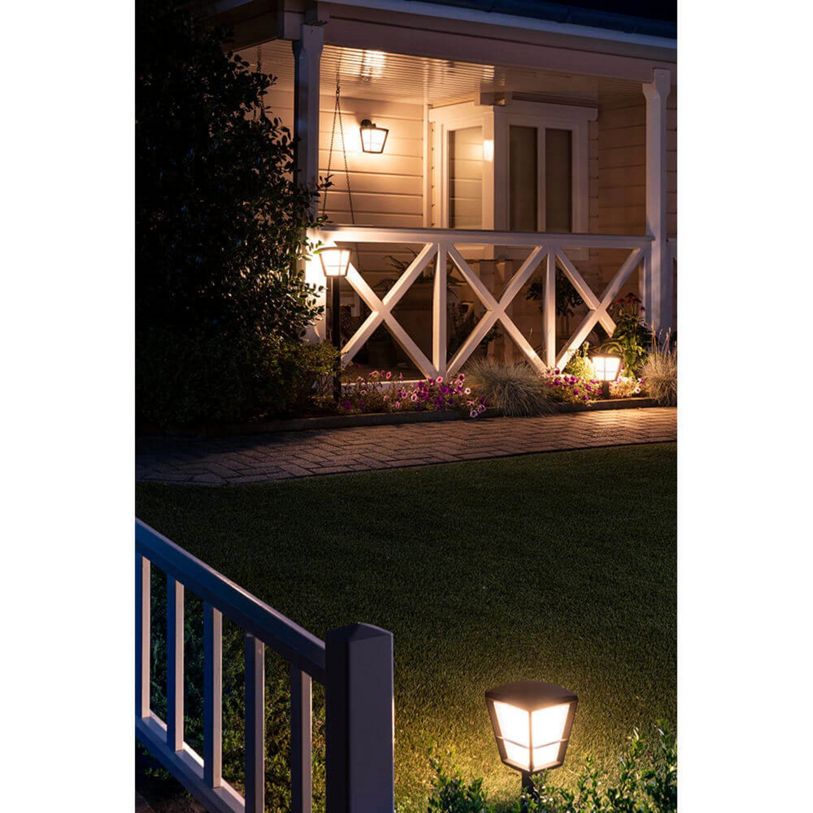 Econic Udendørs Bedlampe Low White/Color Amb. - Philips Hue