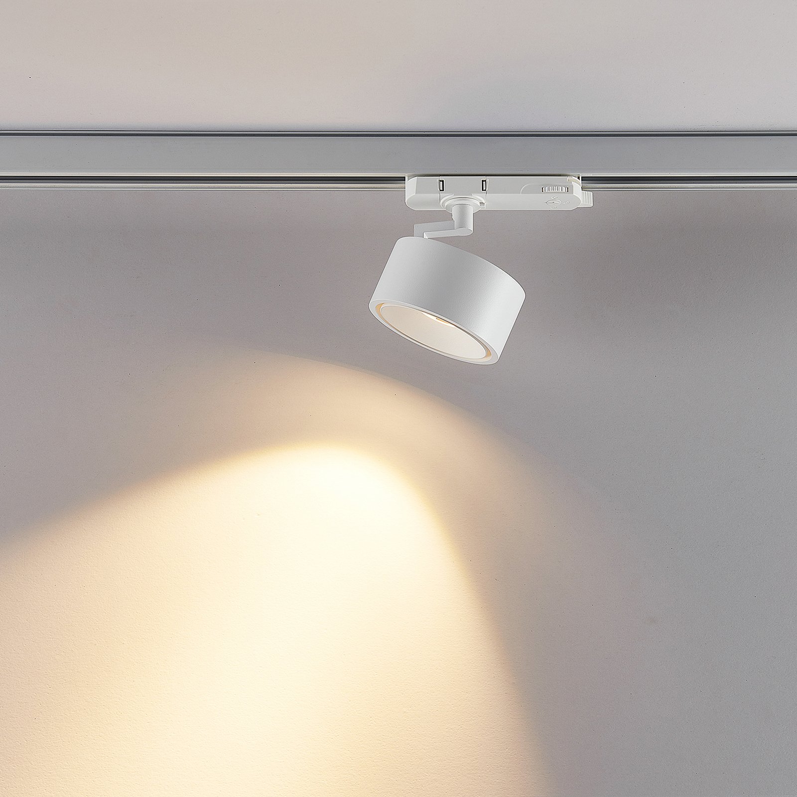 Molto Luce Projecteur LED triphasé sur rail Magis, blanc, 827