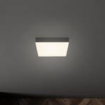 LED-Deckenleuchte Flame, 15,7 x 15,7 cm, schwarz