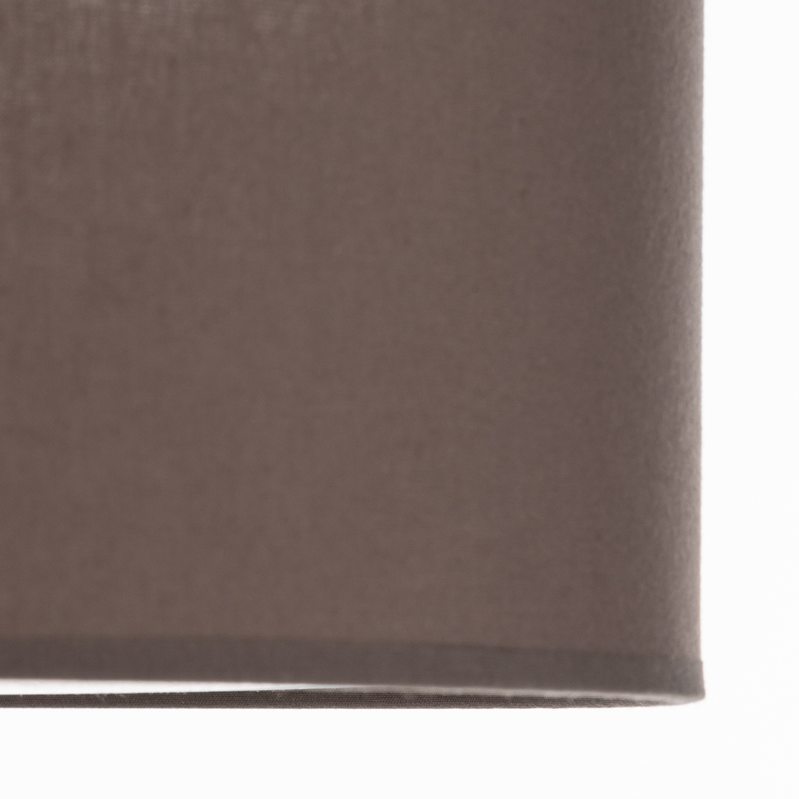Stropný valček Euluna, látkové tienidlo zemitej farby, Ø40 cm