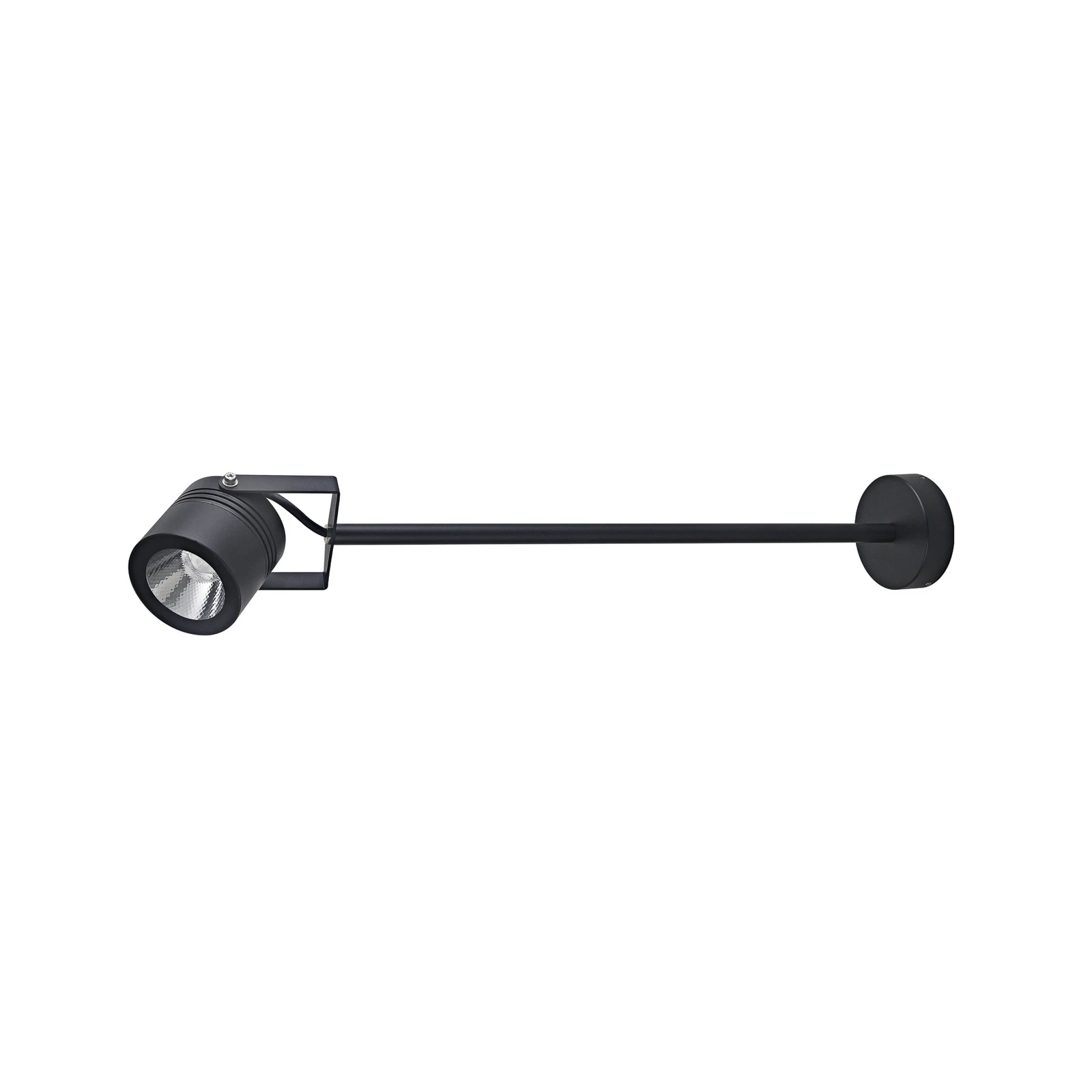 Vonkajší nástenný reflektor LED 5012, čierny, hliník, sklo, 68 cm